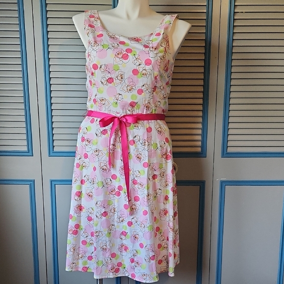 Sheri Martin Dresses & Skirts - Vintage Sheri Martin NY Pink Floral Dress
